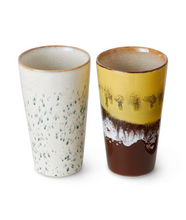 Afbeelding in Gallery-weergave laden, HKliving Latte Machiatto mok Ceramic 70s brine set
