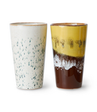 Afbeelding in Gallery-weergave laden, HKliving Latte Machiatto mok Ceramic 70s brine set
