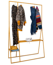 Afbeelding in Gallery-weergave laden, HK Living Clothing rack with hanger/hook set
ginger orange
AHA5511
