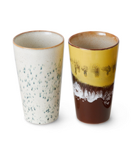 Afbeelding in Gallery-weergave laden, HKliving Latte Machiatto mok Ceramic 70s brine set
