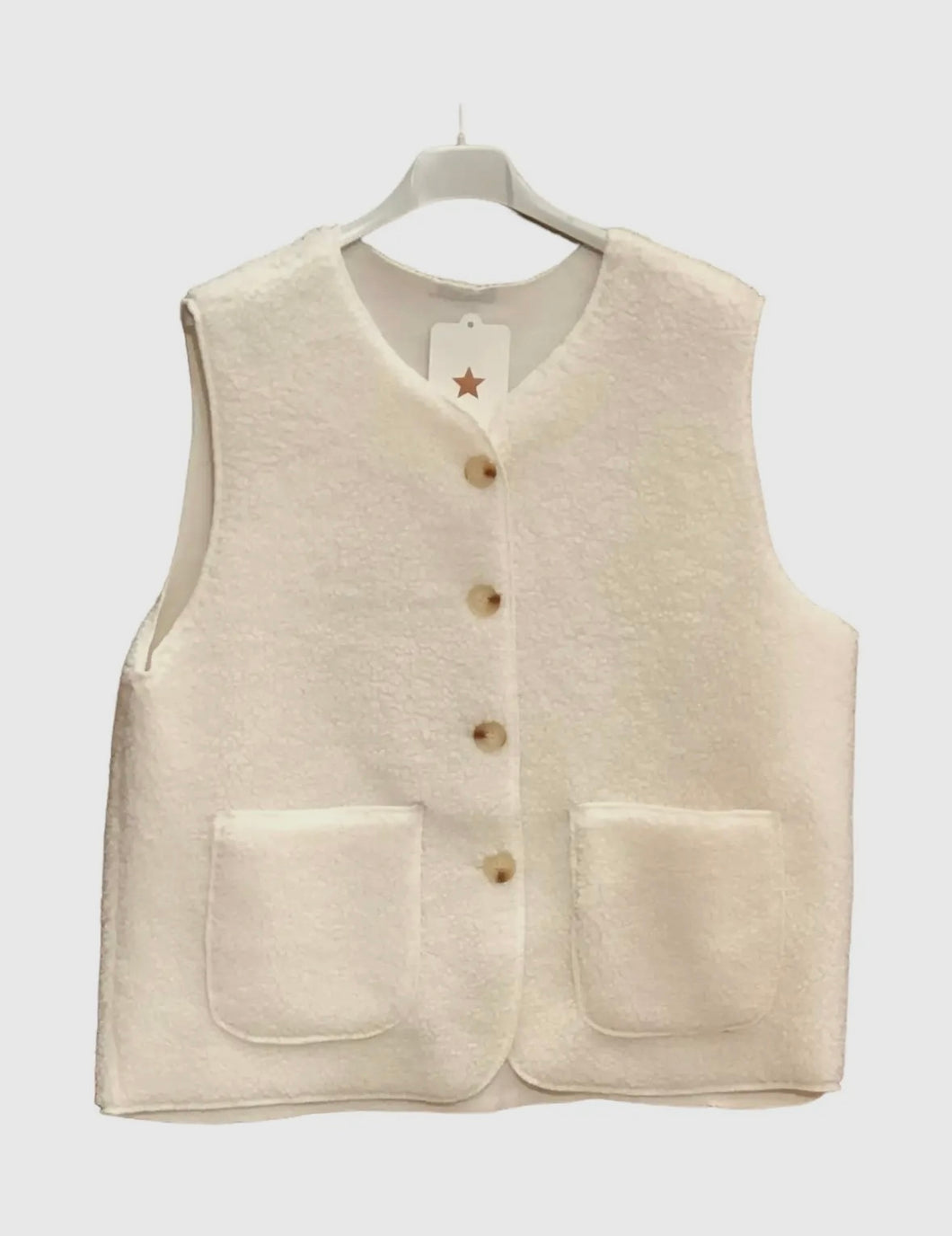 Bodywarmer crème