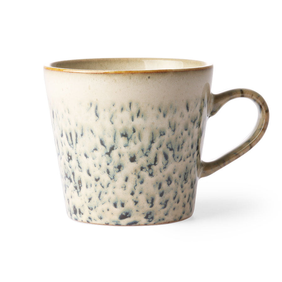 HKliving Cappuccino mok 70's ceramic - Hail