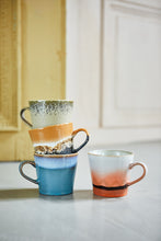 Afbeelding in Gallery-weergave laden, HKliving Cappuccino mok 70&#39;s ceramic - Fire
