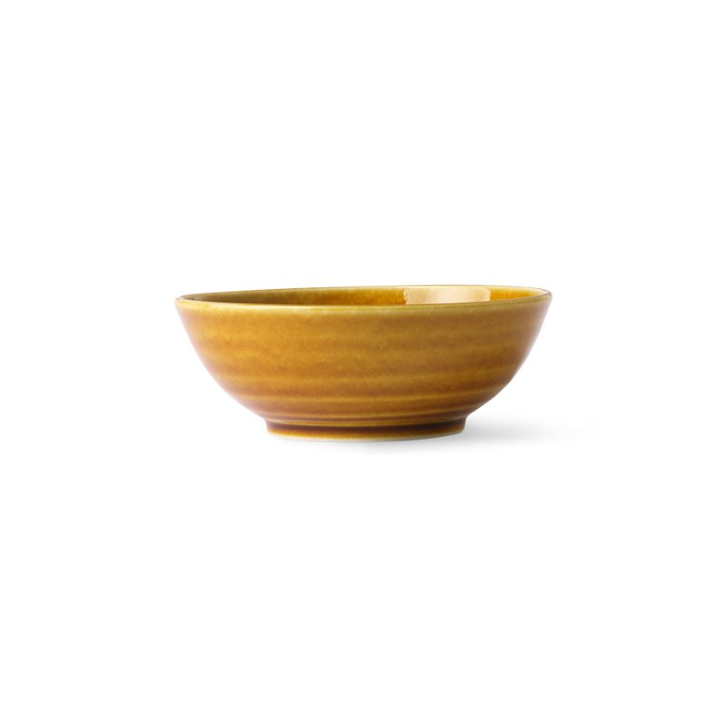 HKliving Kyoto ceramics: japanese soup bowl brown